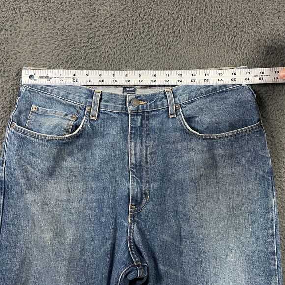 Vtg Polo Ralph Lauren Jeans Mens 35x32 Blue Medium Wash Straight Fit Y2K 90s - Picture 10 of 15